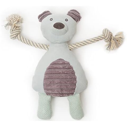 Pet London Rope Plush Dog Tug Toy-Bear or Elephant-great for puppy or small dog (Bear) Cover