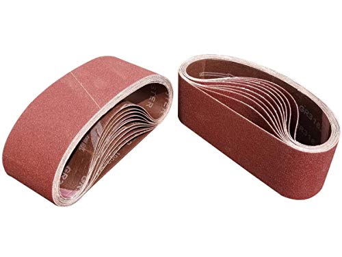 SACKORANGE Schleifband, Aluminiumoxid, 7,6 x 45,7 cm, 20 Stück, 120 Grit Cover