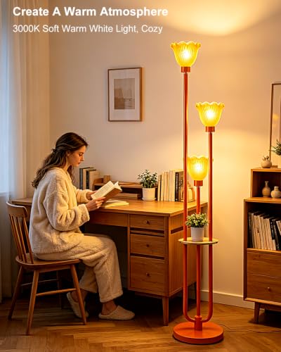 Image of Lightdot Globe Floor Lamp with LED Bulbs Included, Dimmable Floor Lamps,Unique Modern Standing Tall Lamp for Bedroom Living Room /Sofa Beside /Corner Decor-Gold