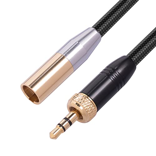 TIANQUXNGI Cable de 3,5 mm a cable estéreo de 1/8 pulgadas a 3 pines macho, conector macho equilibrado Mini-XLR a 3,5 mm