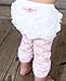 RuffleButts® Infant/Toddler Girls Lace Capri Leggings/Tights