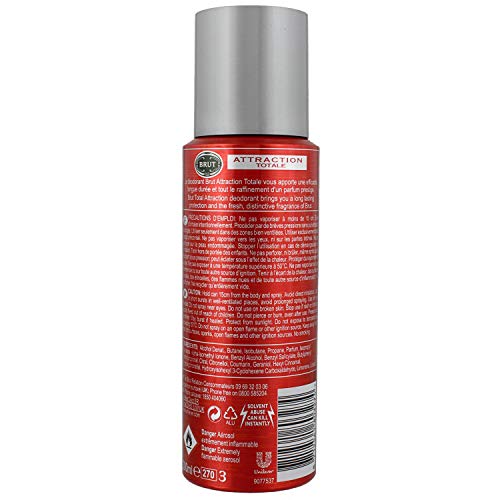 Attraction Totale Deodorant Body Spray By Brut For Men - 6.7 Oz Deodorant Spray #TOP6