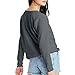 Hanes Women's EcoSmart Crewneck Sweatshirt, Slate Heather, Medium