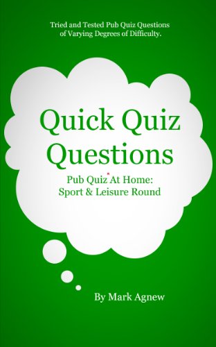 Quick Quiz Questions Pub Quiz At Home: Sport & Leisure Round