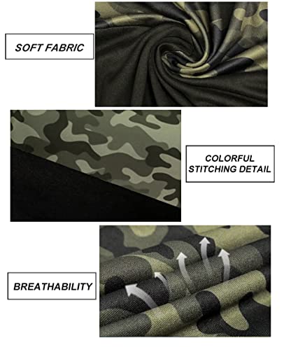 Image of CARCOS Plus Size Tops for Women Color Block Flower /Striped /Camo Crew Neck Long Sleeve Tee Shirt
