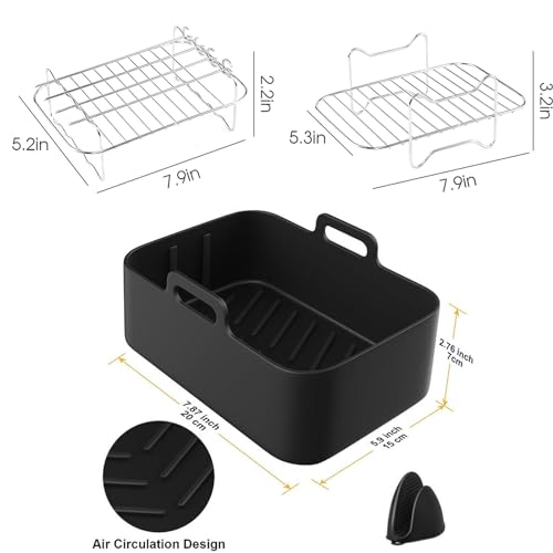 Estante de aire para preparar snacks saludables y cenas familiares crujientes 4