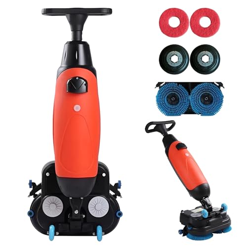 Máquina de limpieza de suelos comercial de alta resistencia, potente pulidora y limpiador para limpieza profunda de azulejos, lechada de madera dura y alfombras. No requiere arrodillarse