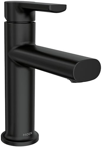 Moen Meena 84794BL - Grifo de lavabo de un solo mango, color negro mate