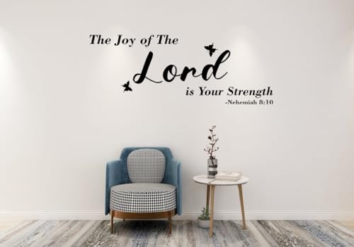 Nehemiah 8:10 Christian Wall Sticker,The Joy of The Lord is