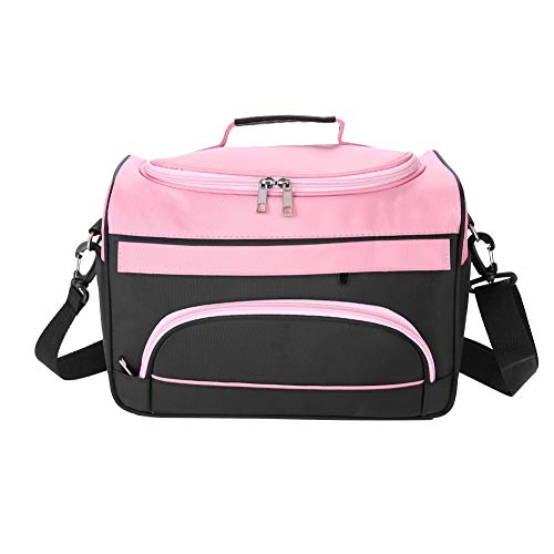 Brrnoo Carry Bag for Women Tools Organizer for Travel Lightweight Foldable Tote with Multiple Pockets, Pink