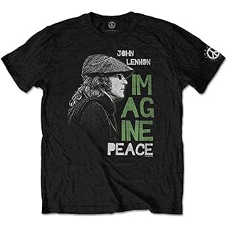 John Lennon Imagine Peace The Beatles Officiel T-Shirt Hommes Unisexe - Les Beatles, Paul McCartney, John Lennon, RIngo Starr, George Harrison