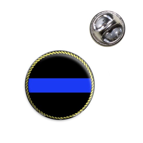 Thin Blue Line Lapel Hat Tie Pin Tack