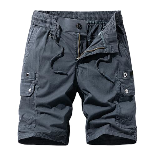 Pantalones cortos de trabajo casuales transpirables con múltiples bolsillos
