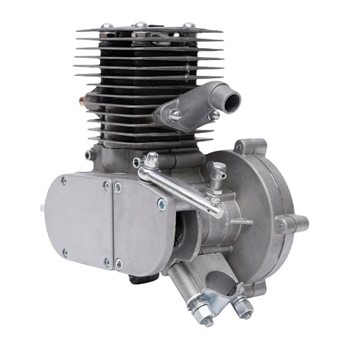 100CC Bicycle Engine Kit, 2 Stroke Motorized Bicycle Engine Kit, icycle Motorized Gas Petrol Bike Engine Motor Kit, for Most 26-inch or 28-inch Bicycles, CDI Full Set Kits