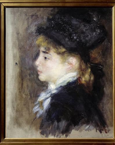 Portrait de Margot Renoir Peinture Décorative Toile pour une Ambiance Salon Chic