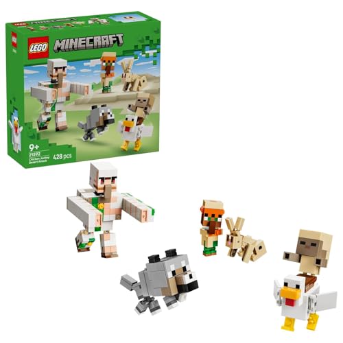 Image of LEGO Minecraft Chicken Jockey Desert Attack - Minecraft Characters Building Toy - 21592