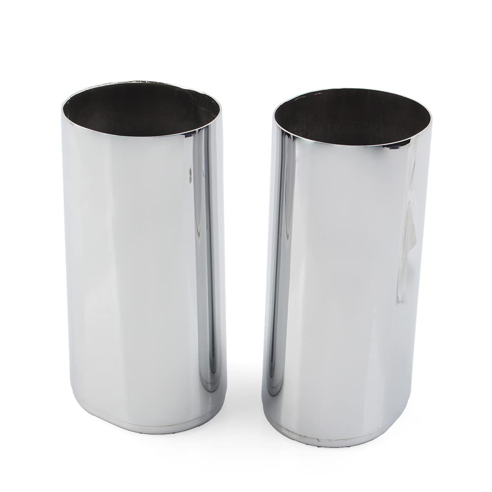 SIKUAI Set di coperture per forcella anteriore in alluminio per moto, protezioni per ammortizzatori forcella, tubi di copertura forcella, tappi set #45964-86 per per Tour Glide, cromato