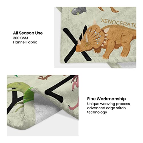 Dinosaur Blanket For Boys Girls Unique Dinosaur Gifts Soft Warm Cozy Fleece Kids Dinosaur Blankets All Season Dino Throw Blankets For Sofa Couch Bed Dinosaur Room Decor Blankets For Kids 60"X50" #TOP2