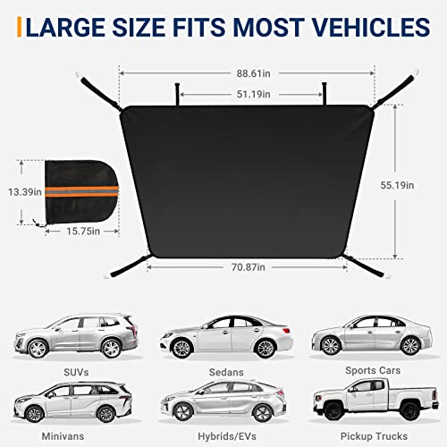 Astroai ASPEVA-BK Car Windshield Snow Cover thumb #2