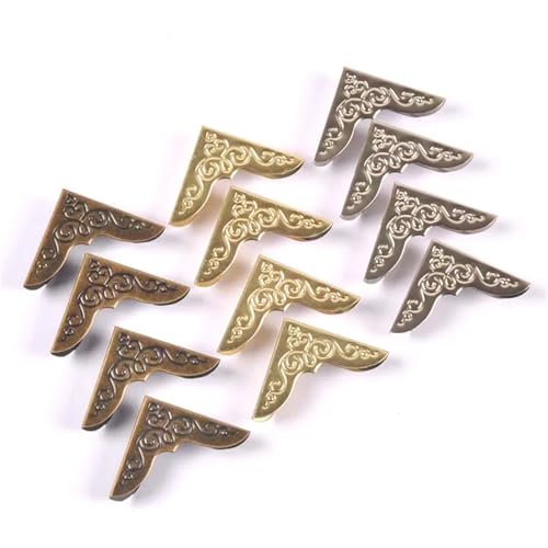 Esquinas de libros metal multicolor pack de 20 protectores de 30x30mm 3