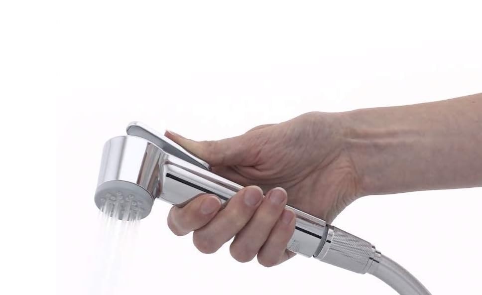 Image of MHS High Pressure Jet Spray for Toilet | Health Faucet Set with Hand Shower Gun & 1M SS Hose Pipe | Bathroom Toilet Jet Spray for Hygiene Cleaning | Toilet Gun for Western Toilet (Rubit Abs)