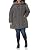 Steve Madden Women's Plus-Size Chevron Puffer Jacket, Titanium, 2X