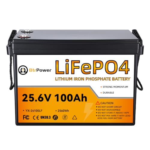 Image of 24V 100Ah Li thium B attery, 5000+ Deep Cycle LiFePO4 B attery