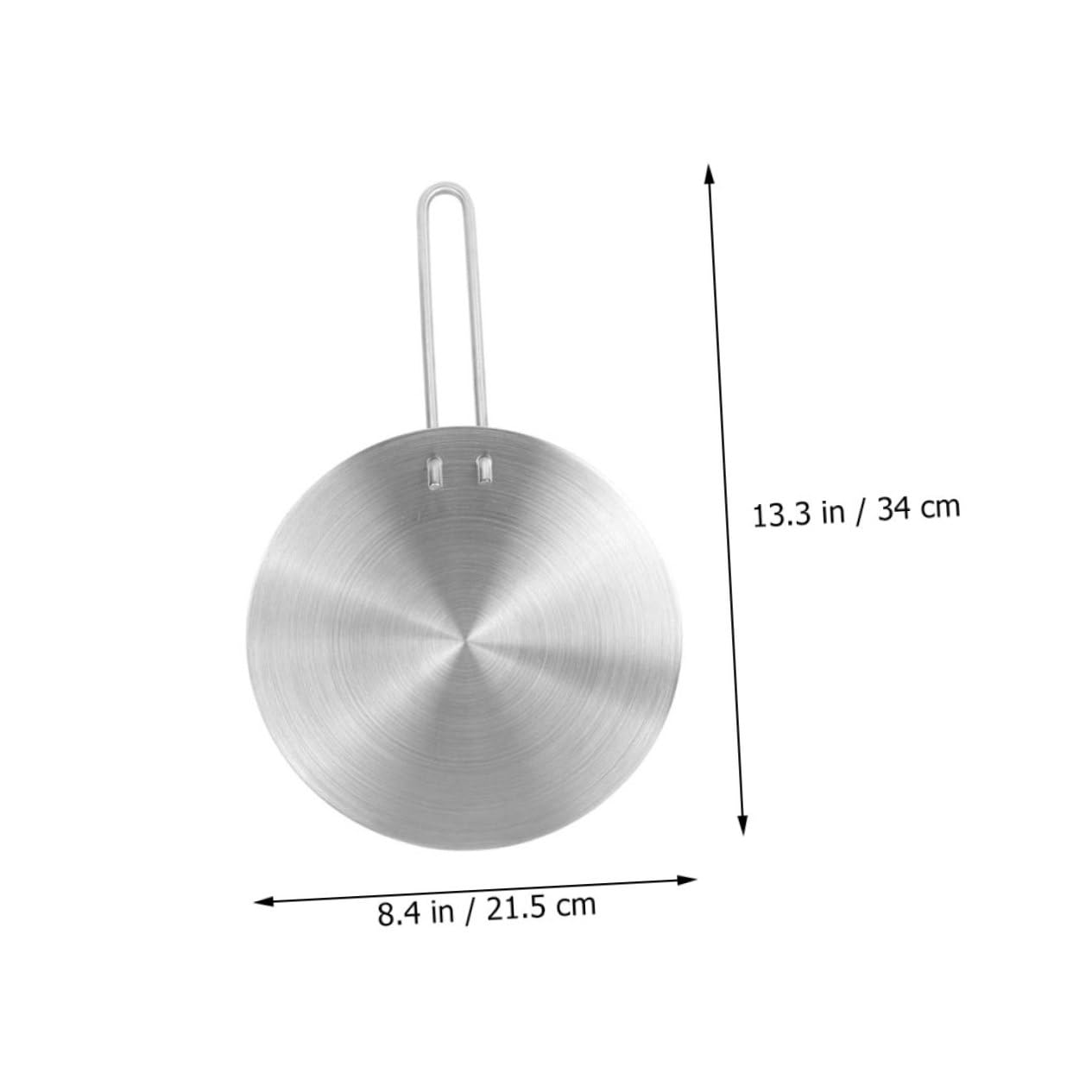 Ipetboom 1 Juego Adaptador de Placa de Inducción Inoxidable con Difusor de Calor para Cocinas Eléctricas y Utensilios para Sartenes