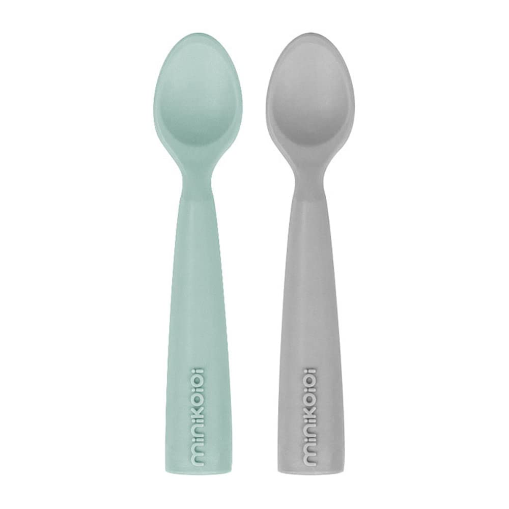 MinikOiOi 101140021 2 Spoons Scoopers Mint/Grey