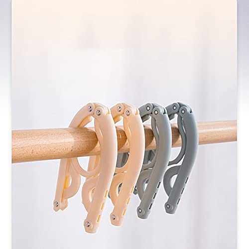 JINGYAN Grucce 16 pezzi Ganci pieghevoli per casa e viaggi Pieghevoli, antiscivolo, leggero, design a fibbia antivento