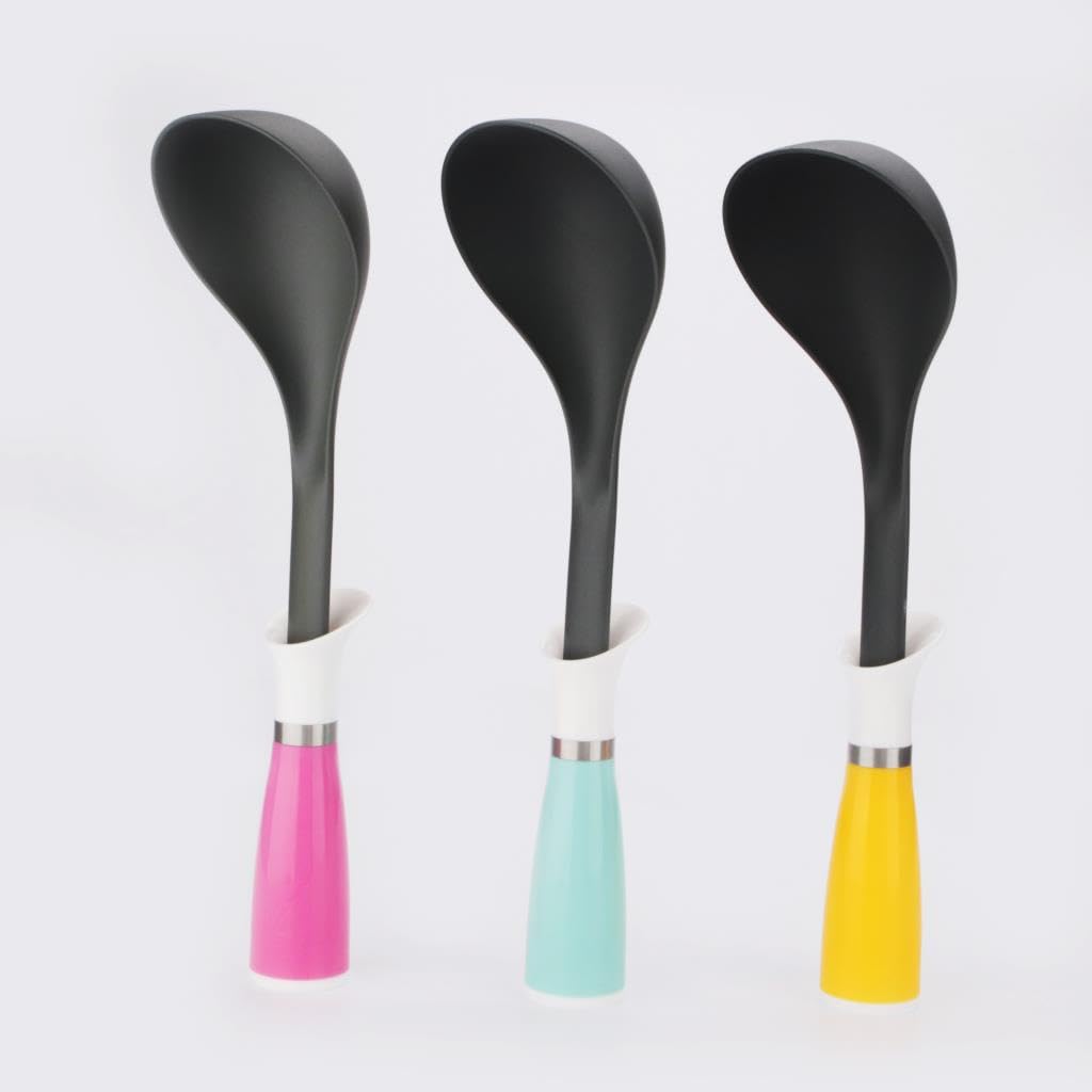Kenpool 3lü Kepçe Seti Çorba Kepçesi 3lü Kepçe Takımı 32 cm Sos Kepçesi Kepçe Takımı
