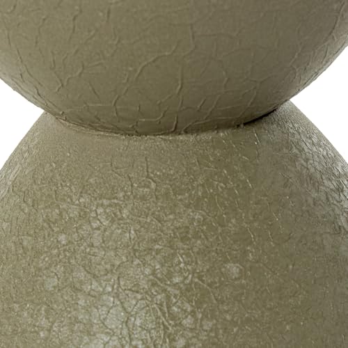 Vase de sol en métal vert mat Ø21x99cm pour décoration de maison
