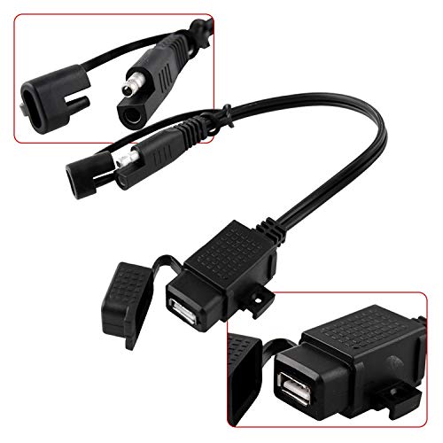 Honeytecs Motocicleta 12 V USB Telefone GPS Carregador Adaptador de Cabo Rotação de 360 Graus Suport