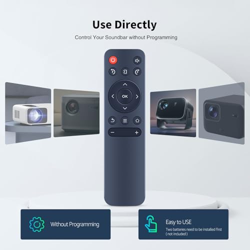 TRUCKON Neue Ersatzfernbedienung für WiMiUS P61 Mini Beamer, für Agreago Projektor, für VANKYO Performance X3 1080P