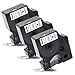 3x Labelwell 19mm x 7m Compatible Rubans Remplacement pour DYMO D1 45803 S0720830 Noir sur Blanc pour Dymo LM LabelManager 360D 420P 450D 500TS MobileLabeler 1978243 LabelWriter 450 Duo Twin Turbo