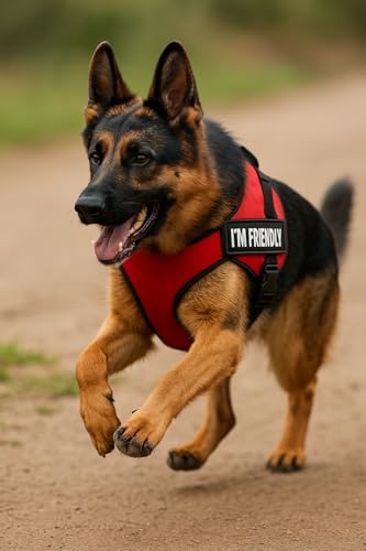 Two Embroidered Customisable Name Made for Label Vests/Harnesses Hook Fastening Patch, Dog Label, Name, Identification, 2X Durable and Wear-Resistant Embroidered Patches (Custom Colour, Small) - Image 3