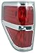 Evan Fischer Tail Light Compatible with 2009-2014 Ford F-150, Driver Side, CAPA, With Chrome Trim