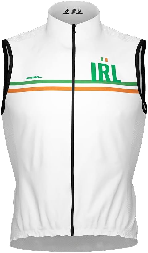 ScudoPro Wind Breaker Cycling Running Sports Vest Ireland Country Code for Men