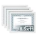 Egofine 8.5x11 Picture Frames Set of 4, Made of Solid Wood Covered by Plexiglass for Document,Diploma, Certificates and Degree, for Table Top Display and Wall Mounting Photo Frame White