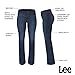 Lee Women's Legendary Mid Rise Bootcut Jean Blackout 16