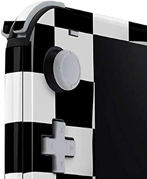 Skinit Decal Gaming Skin Compatible with Nintendo Switch Lite - Black and White Zoomed Checkerboard Design