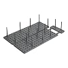 Umbra Peggy organizer voor keukenkastjes, planken en lades – verstelbaar opbergsysteem, Houtskool