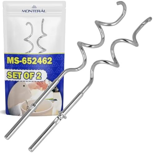 Set of 2 Kneading Hooks for Hand Mixer with Original Code MS-652462 for Tefal - MONTERAL image 2