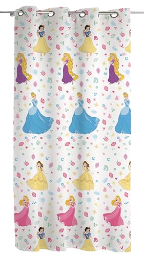 Princess, Rideau à Voile Avec Anneaux, Chambre d'Intérieur, 140 x 290, Disney Princesse, Produit Officiel (Panneau Simple)