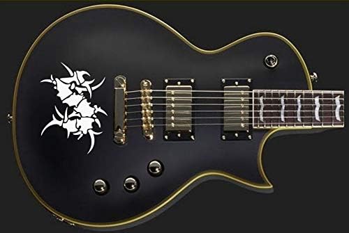 Tribal Graveside Sticker Vinyl Body Guitar & Bass Stickers Vinyl for Guitar (White)