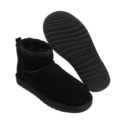 Lamo Kora Short Boots for Women -Chic Water resistant Suede Ankle Boots, Ortholite Foam Footbed with Removable Australian Sheepskin, NeverWet Stain Protection - Winter Footwear - (Black) - 8 M by Lamo - Used condition - Image 7