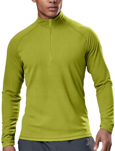 Zengjo Mens 1/4 Zip Athletic Running Workout Pullover Shirts Long Sleeve Quarter-Zip Thermal Baselayer Top Mock Neck2