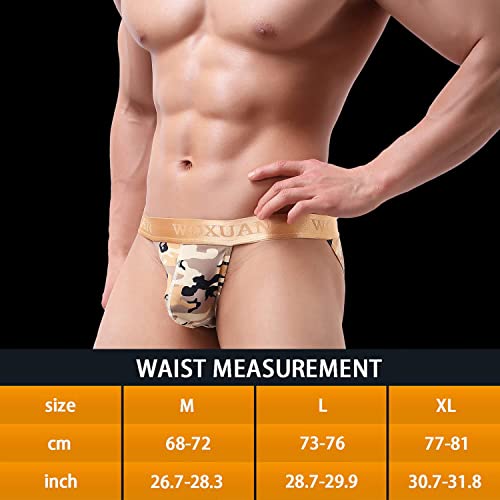 All-Neel Mens Camouflage Briefs Sexy Bikini Soft Breathable Low Rise Underwear #TOP6