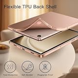 TXWLLIU Etui do Samsung Galaxy Tab A9+/A9 Plus 11 Cali 2023, Potrójnie Składane Cienkie Lekkie Etui Ochronne na Tablet, Funkcją Automatycznego Budzenia/Usypiania, Różowe Złoto