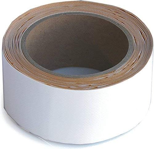 Tarp Repair Tape - Special Tape for Repairing Films and Tarps, Excellent Tensile Strength - Incredible Adhesive Strength. White 5 Cm X 5 M